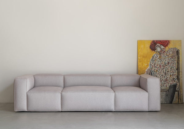 Pearly Ash Plush Cushion Sofa