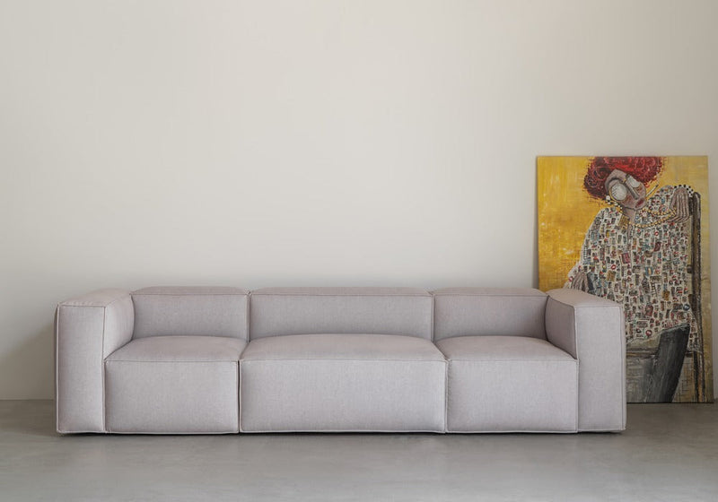 Pearly Ash Plush Cushion Sofa