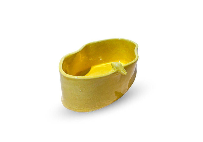 Oval Bird Bowl - Yellow