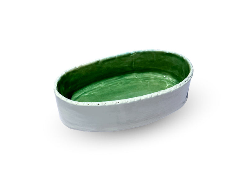 Oval Bowl - Green