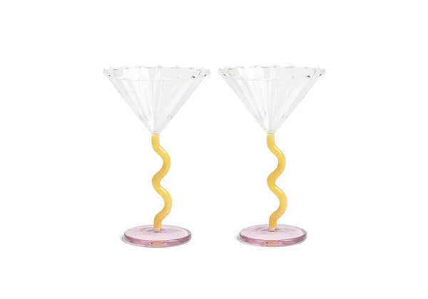 Coupe curve caramel set of 2 by &k levering