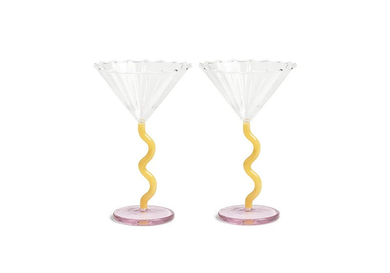 Coupe curve caramel set of 2 by &k levering