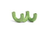 Candle Holder Churros - Green by &k Levering