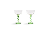 Coupe spiral green set of 2 by &k levering