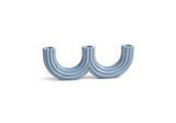 Candle Holder Churros - Light Blue by &k Levering