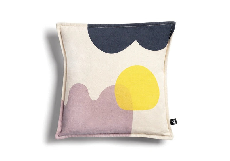 Cushion Collage Square - Yellow by &k Levering