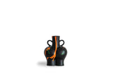 Sculpted Black Neon Vase